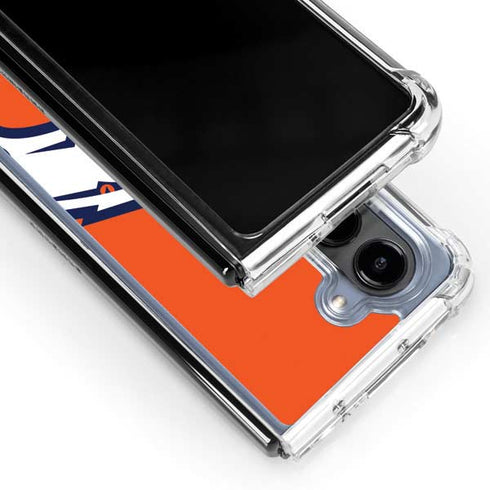 NFL Denver Broncos Large Logo Galaxy Z Fold5 5G Clear Case
