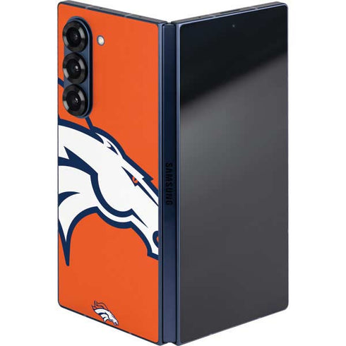NFL Denver Broncos Large Logo Galaxy Z Fold6 Skin
