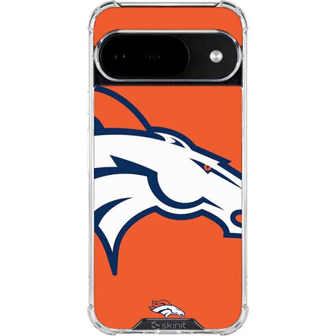 NFL Denver Broncos Large Logo Google Pixel 10 Clear Case