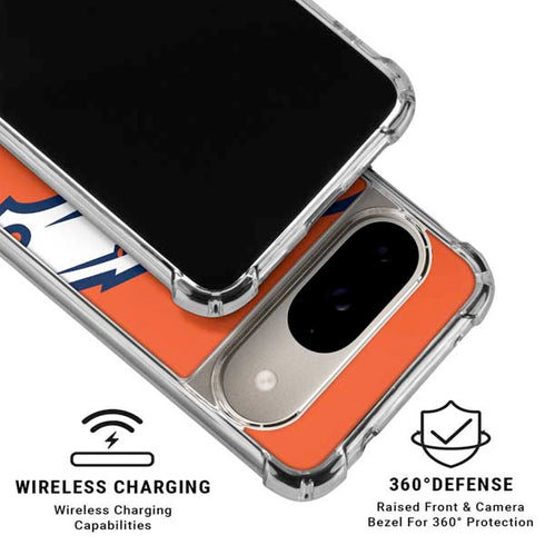 NFL Denver Broncos Large Logo Google Pixel 10 Clear Case