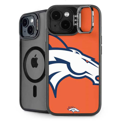 NFL Denver Broncos Large Logo iPhone 15 Plus Kickstand Case