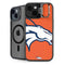 NFL Denver Broncos Large Logo iPhone 15 Plus Kickstand Case