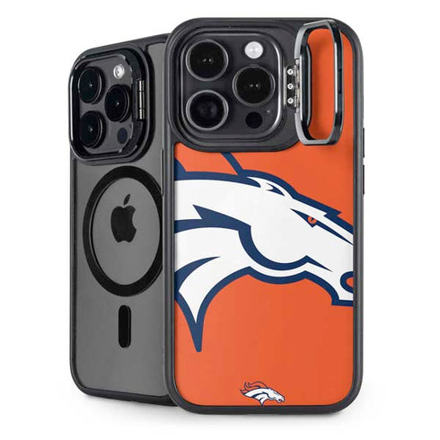 NFL Denver Broncos Large Logo iPhone 15 Pro Kickstand Case