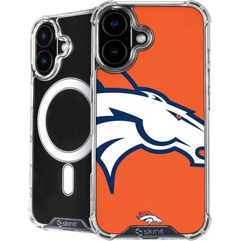 NFL Denver Broncos Large Logo iPhone 16 MagSafe Case