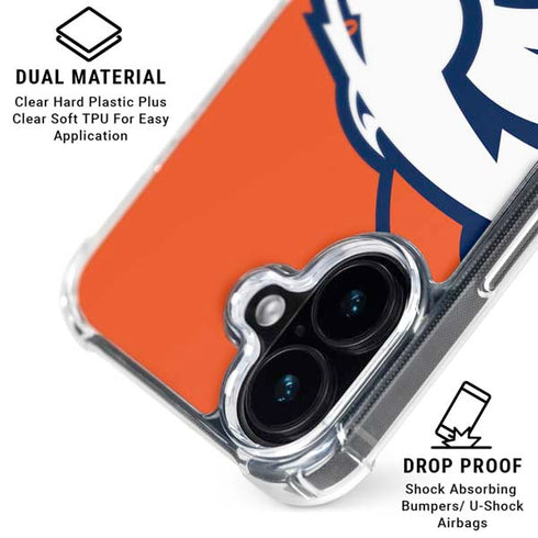 NFL Denver Broncos Large Logo iPhone 16 MagSafe Case