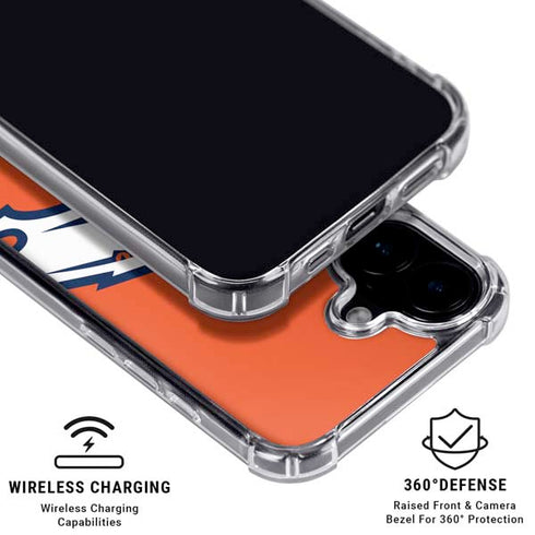 NFL Denver Broncos Large Logo iPhone 16 Plus MagSafe Case