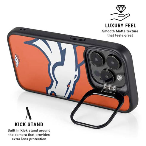 NFL Denver Broncos Large Logo iPhone 16 Pro Kickstand Case