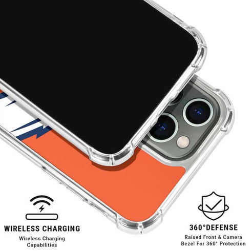 NFL Denver Broncos Large Logo iPhone 16 Pro Max Clear Case