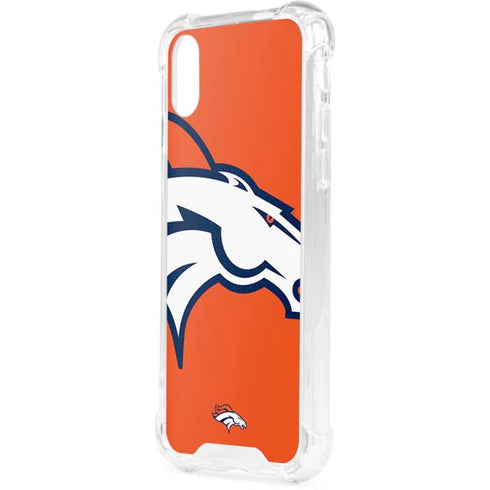 NFL Denver Broncos Large Logo iPhone XS Clear Case