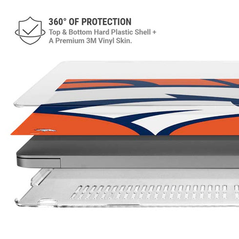 NFL Denver Broncos Large Logo MacBook Cases