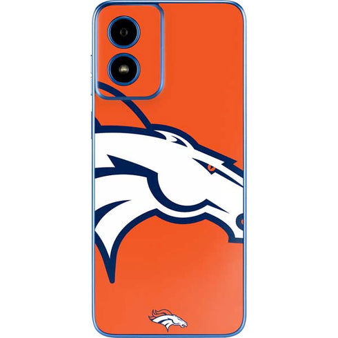 NFL Denver Broncos Large Logo Moto G Play 4G (2024) Skin