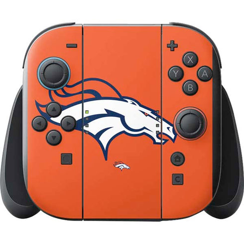 NFL Denver Broncos Large Logo Nintendo Switch 2 (2025) with Joy-Con Skin