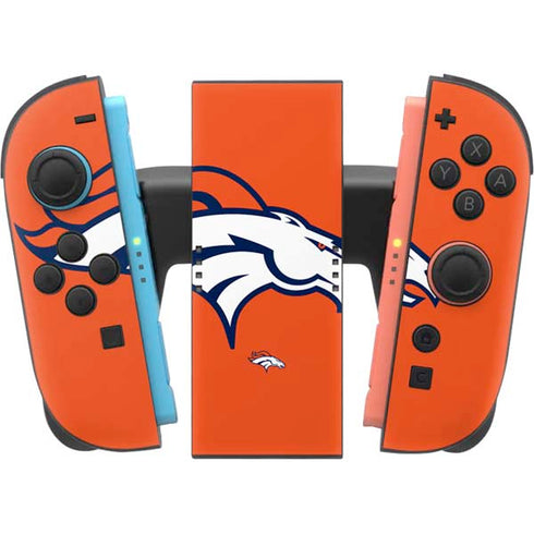 NFL Denver Broncos Large Logo Nintendo Switch 2 (2025) Joy-Con Controller Skin