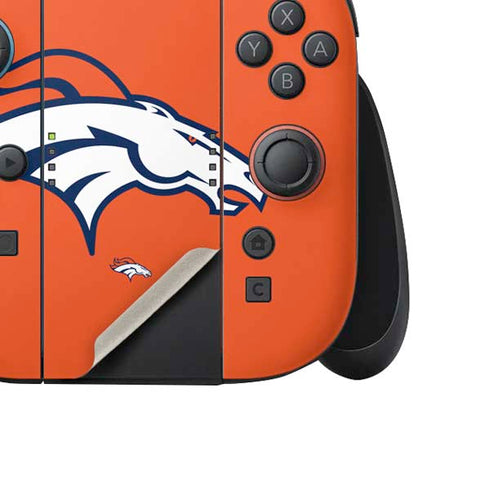 NFL Denver Broncos Large Logo Nintendo Switch 2 (2025) Joy-Con Controller Skin