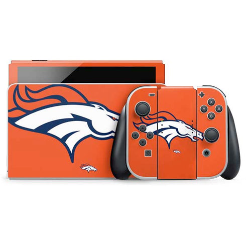 NFL Denver Broncos Large Logo Nintendo Skins