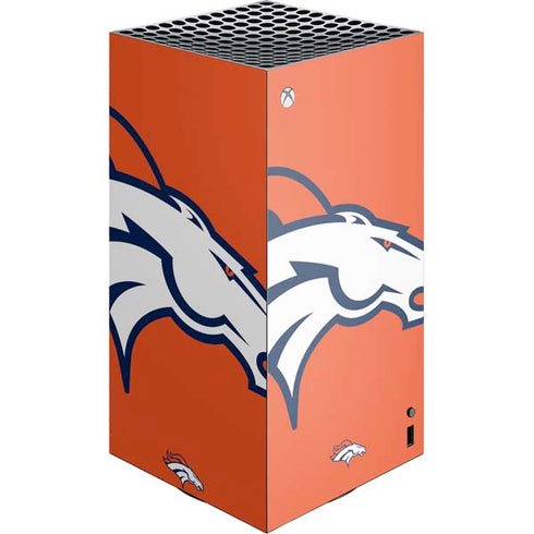 NFL Denver Broncos Large Logo XBox Series X Digital Edition Console Skin