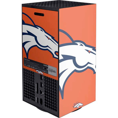NFL Denver Broncos Large Logo XBox Series X Digital Edition Console Skin