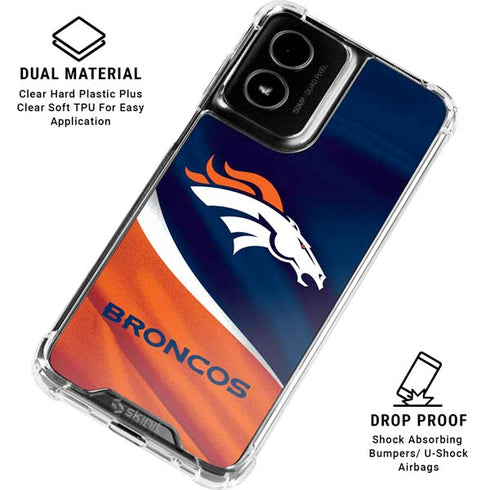 NFL Denver Broncos Moto G Power 5G (2024) Clear Case
