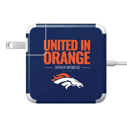 NFL Denver Broncos Team Motto 85W Power Adapter (15 and 17 inch MacBook Pro Charger) Skin