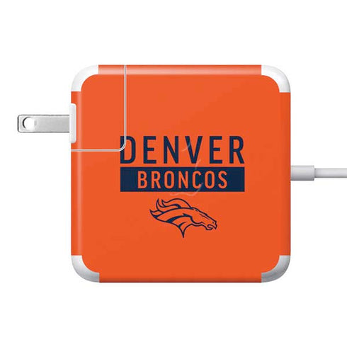 NFL Denver Broncos Orange Performance Series 85W Power Adapter (15 and 17 inch MacBook Pro Charger) Skin