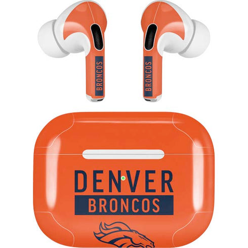 NFL Denver Broncos Orange Performance Series AirPods Skins