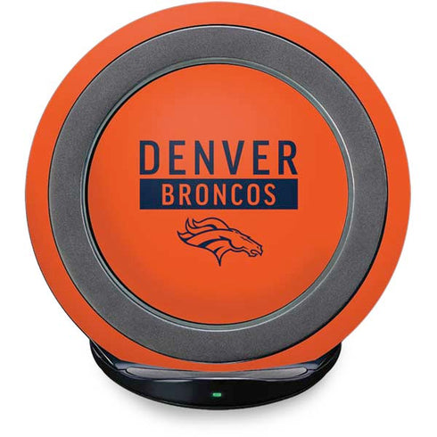 NFL Denver Broncos Orange Performance Series Fast Charge Wireless Charging Stand Skin