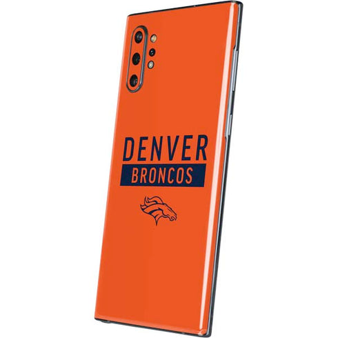 NFL Denver Broncos Orange Performance Series Galaxy Note 10 Plus Skin