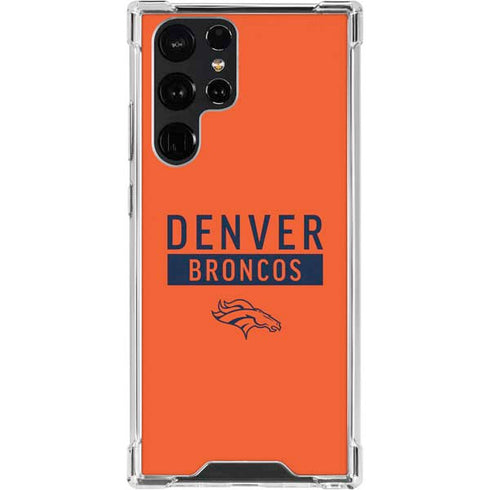 NFL Denver Broncos Orange Performance Series Galaxy S23 Ultra Clear Case