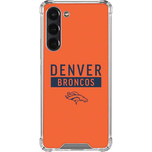 NFL Denver Broncos Orange Performance Series Galaxy S24 FE Clear Case