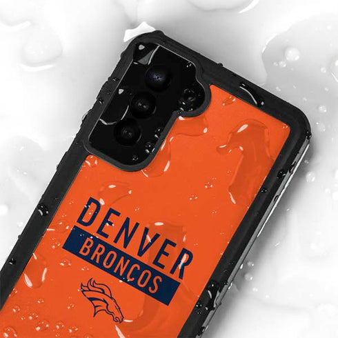 NFL Denver Broncos Orange Performance Series Galaxy S24 Plus Waterproof Case
