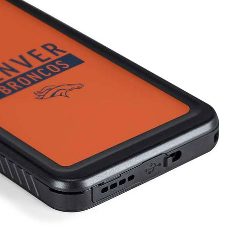 NFL Denver Broncos Orange Performance Series Galaxy S24 Waterproof Case