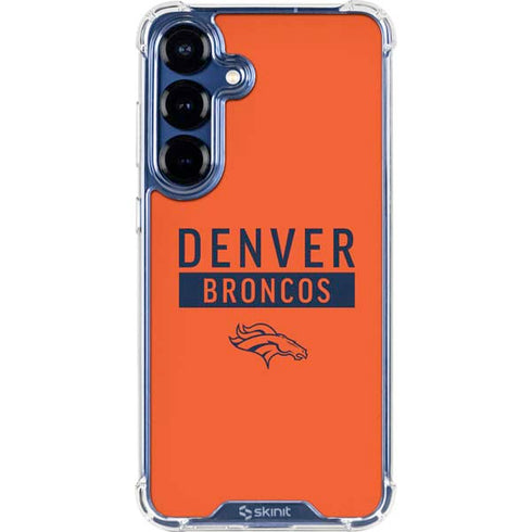 NFL Denver Broncos Orange Performance Series Galaxy S25 Plus Clear Case