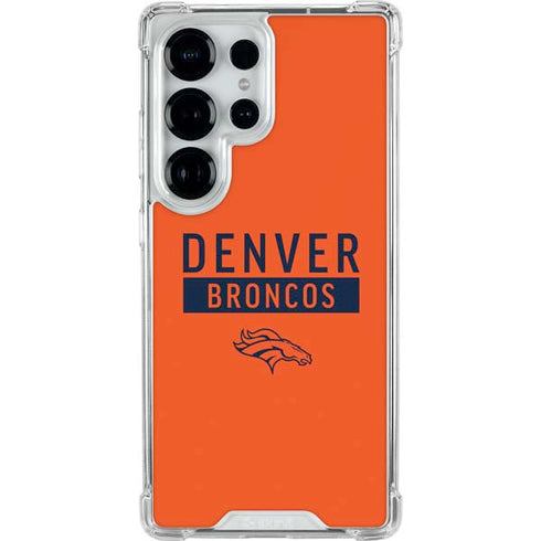 NFL Denver Broncos Orange Performance Series Galaxy S25 Ultra Clear Case