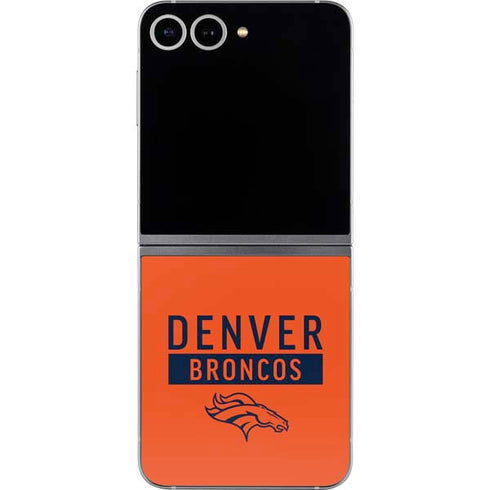 NFL Denver Broncos Orange Performance Series Galaxy Z Flip6 Skin