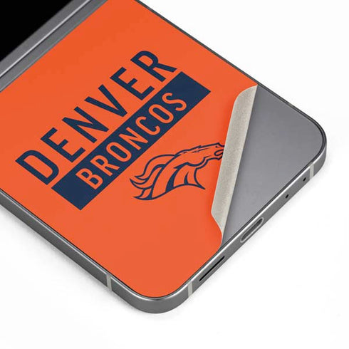 NFL Denver Broncos Orange Performance Series Galaxy Z Flip6 Skin