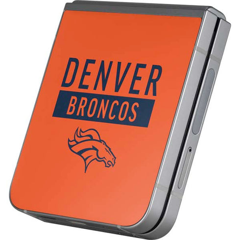 NFL Denver Broncos Orange Performance Series Galaxy Z Flip6 Skin