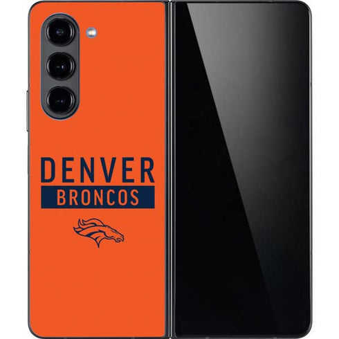 NFL Denver Broncos Orange Performance Series Galaxy Z Fold5 5G Skin