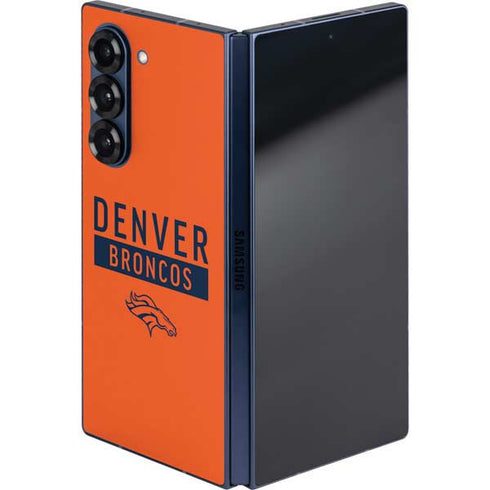 NFL Denver Broncos Orange Performance Series Galaxy Z Fold6 Skin