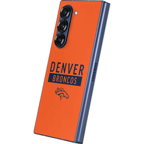 NFL Denver Broncos Orange Performance Series Galaxy Z Fold6 Skin