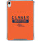 NFL Denver Broncos Orange Performance Series iPad 11th Gen (2025) Clear Case