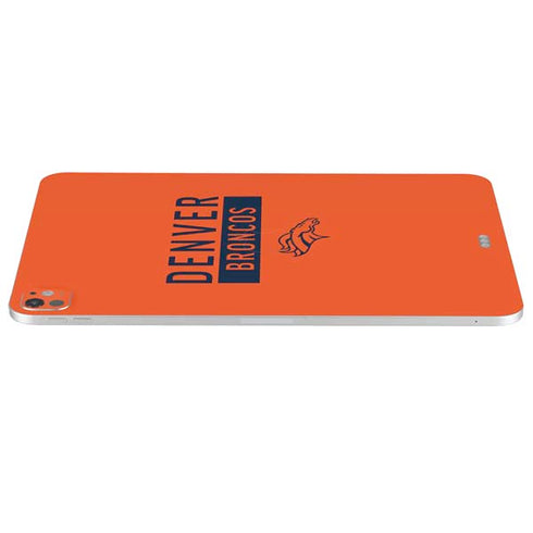 NFL Denver Broncos Orange Performance Series iPad Pro 13in M4 (2024) Skin