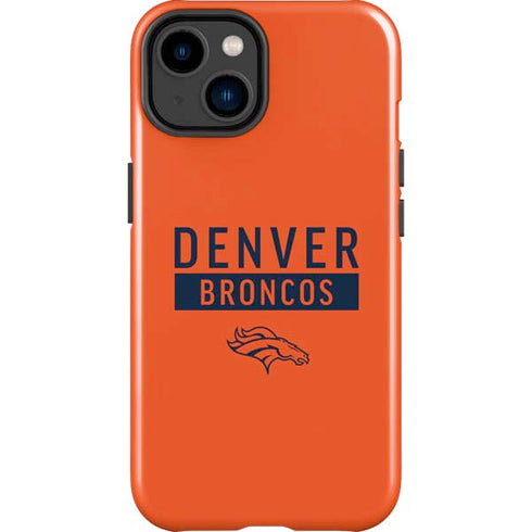 NFL Denver Broncos Orange Performance Series iPhone 15 Impact Case