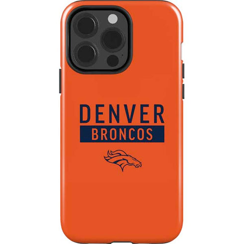 NFL Denver Broncos Orange Performance Series iPhone 15 Pro Impact Case