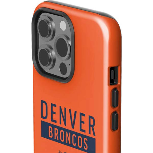 NFL Denver Broncos Orange Performance Series iPhone 15 Pro Impact Case