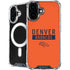 NFL Denver Broncos Orange Performance Series iPhone 16 MagSafe Case