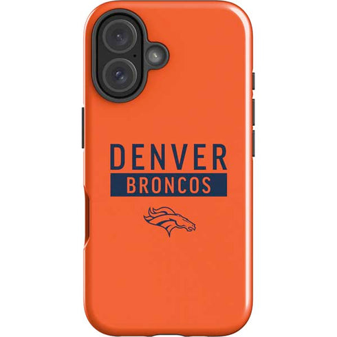 NFL Denver Broncos Orange Performance Series iPhone 16 Plus Impact Case