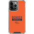 NFL Denver Broncos Orange Performance Series iPhone 16 Pro Clear Case