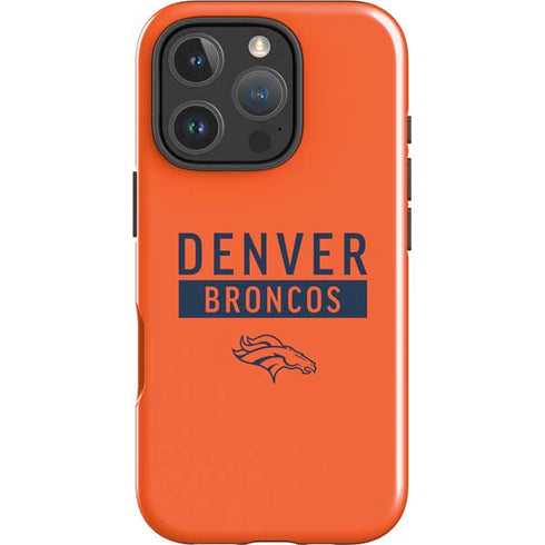 NFL Denver Broncos Orange Performance Series iPhone 16 Pro Impact Case
