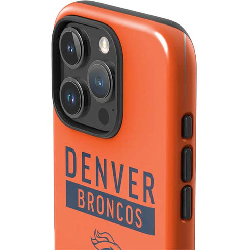 NFL Denver Broncos Orange Performance Series iPhone 16 Pro Impact Case