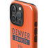 NFL Denver Broncos Orange Performance Series iPhone 16 Pro Impact Case